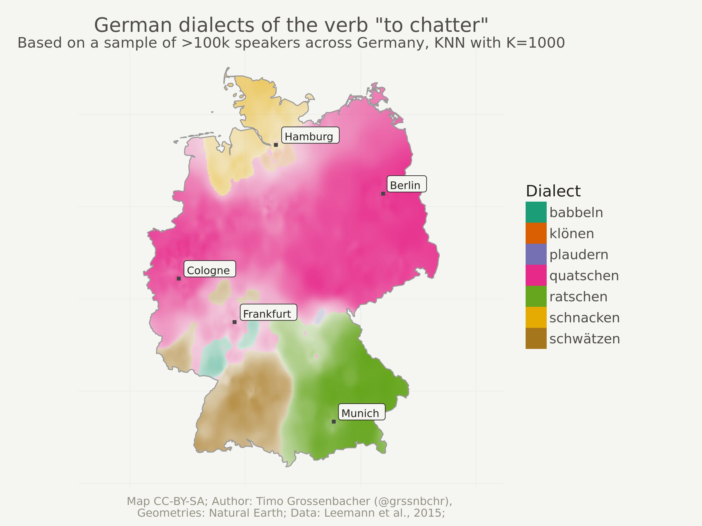 Categorical spatial interpolation with R